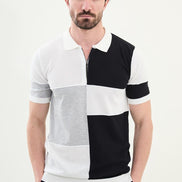 Off White Polo Quarter Zip