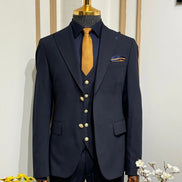 Plano Navy Wedding Suit