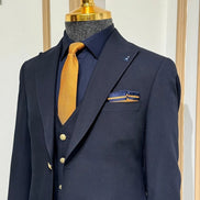 Plano Navy Wedding Suit