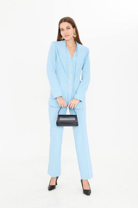 Women's Light Blue Suit