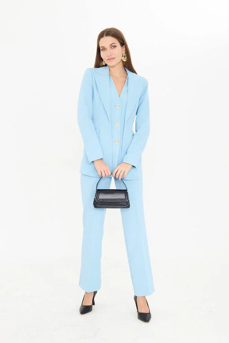Women's Light Blue Suit