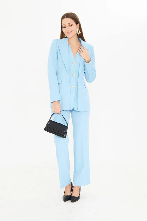 Sky Blue Suit Women
