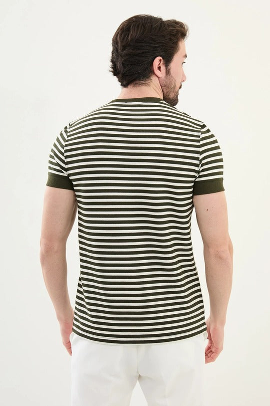 Green Crew Neck T-Shirt​