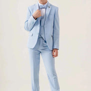 Sturgis Baby Blue Slim Fit Boys Suit