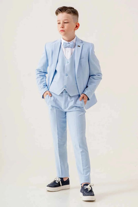 Sturgis Baby Blue Slim Fit Boys Suit