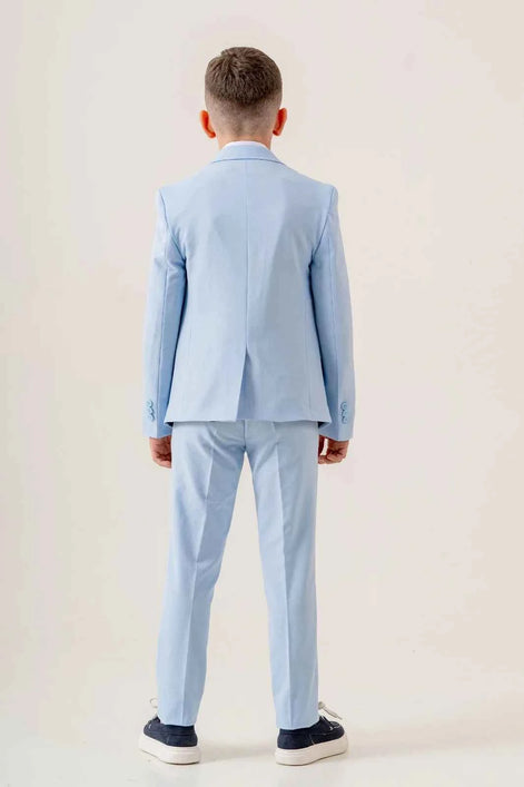 Sturgis Baby Blue Slim Fit Boys Suit