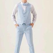 Sturgis Baby Blue Slim Fit Boys Suit