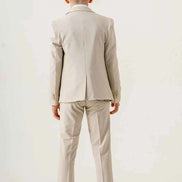 Sturgis Beige Slim Fit Boys Suit