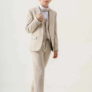 Sturgis Beige Slim Fit Boys Suit