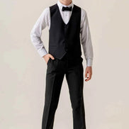 Sturgis Black Slim Fit Boys Suit