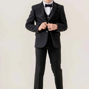 Sturgis Black Slim Fit Boys Suit