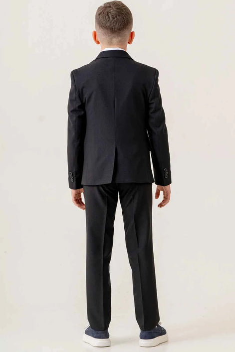 Sturgis Black Slim Fit Boys Suit