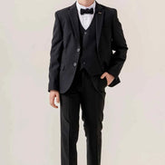 Sturgis Black Slim Fit Boys Suit