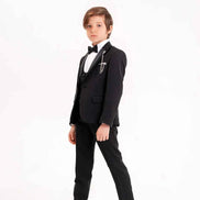 Sturgis Black Slim Fit Peak Lapel Boy Tuxedo