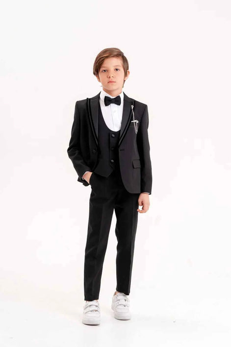Sturgis Black Slim Fit Peak Lapel Boy Tuxedo