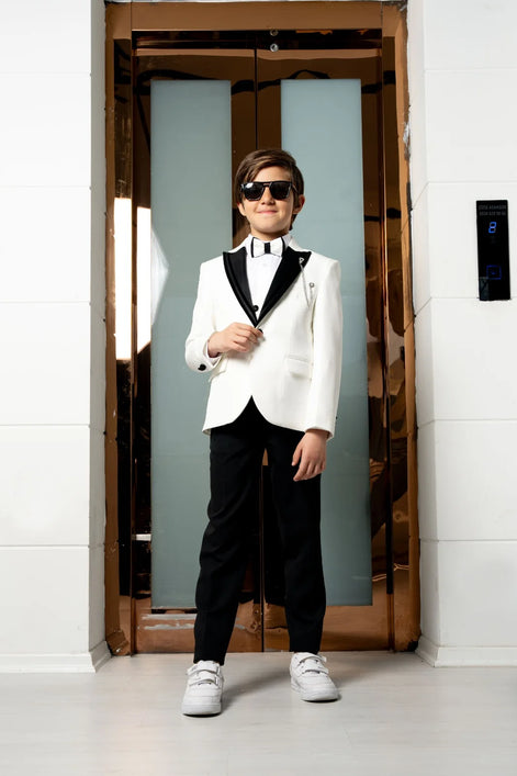 |Kids White Tuxedo