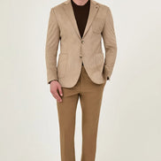 Suede Blazer Beige