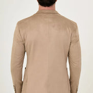 Suede Blazer Beige