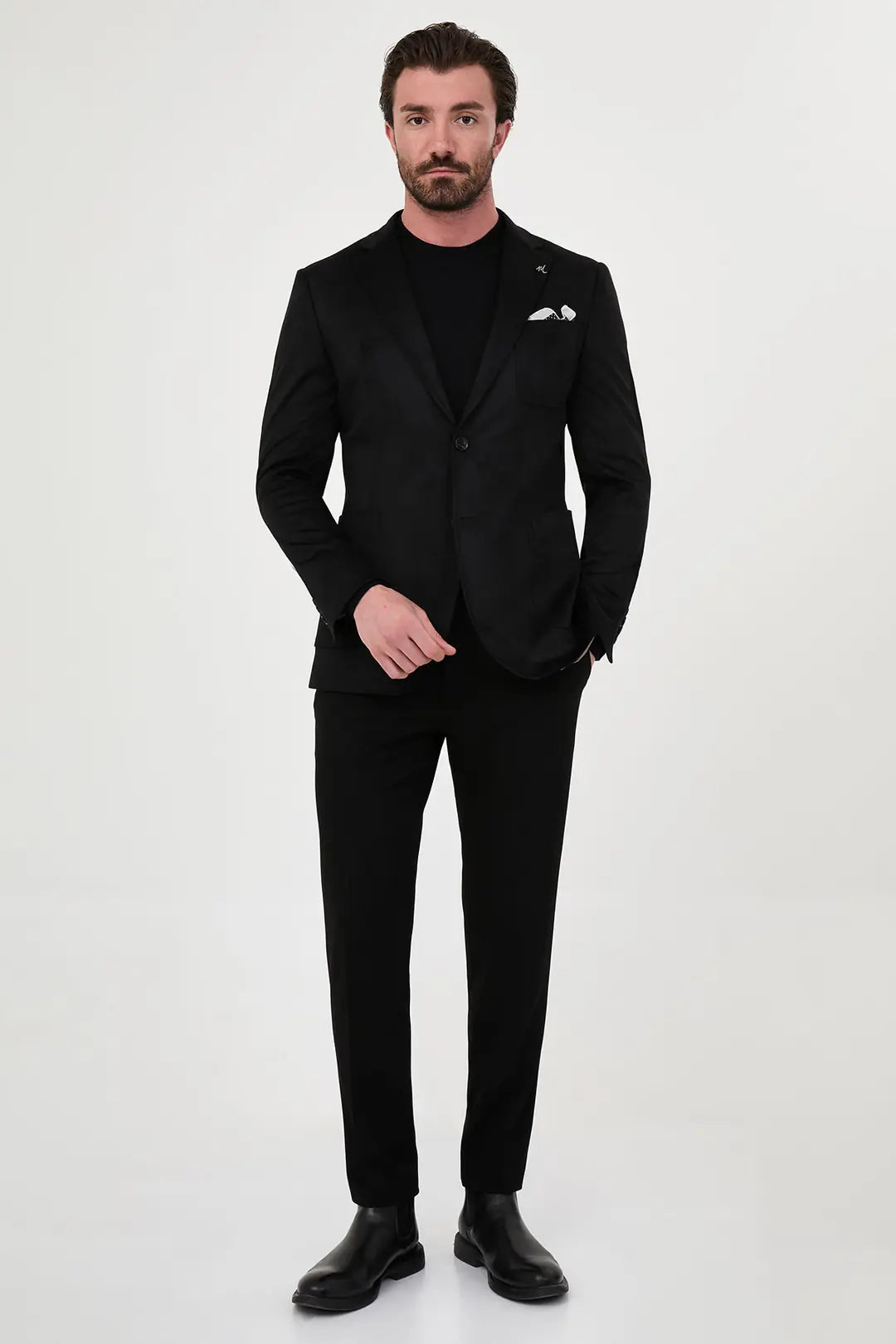Suede Blazer Black