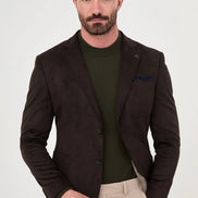 Suede Blazer Brown