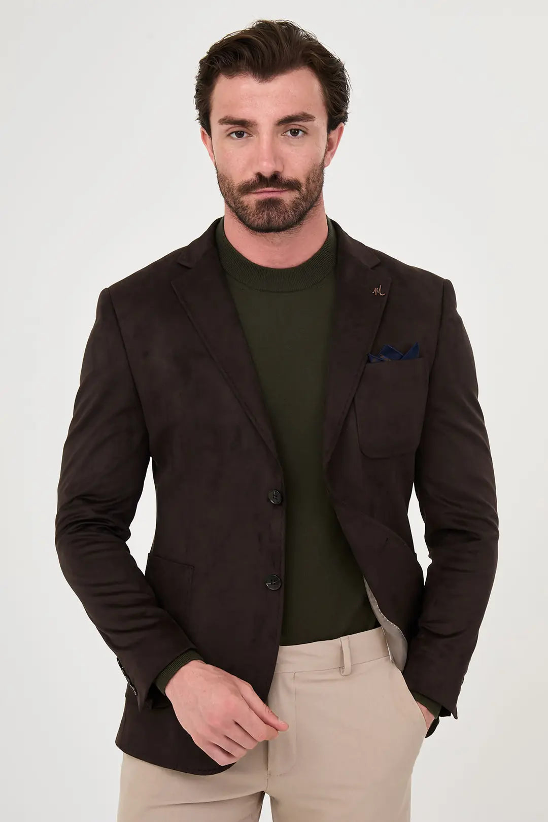 Suede Blazer Brown