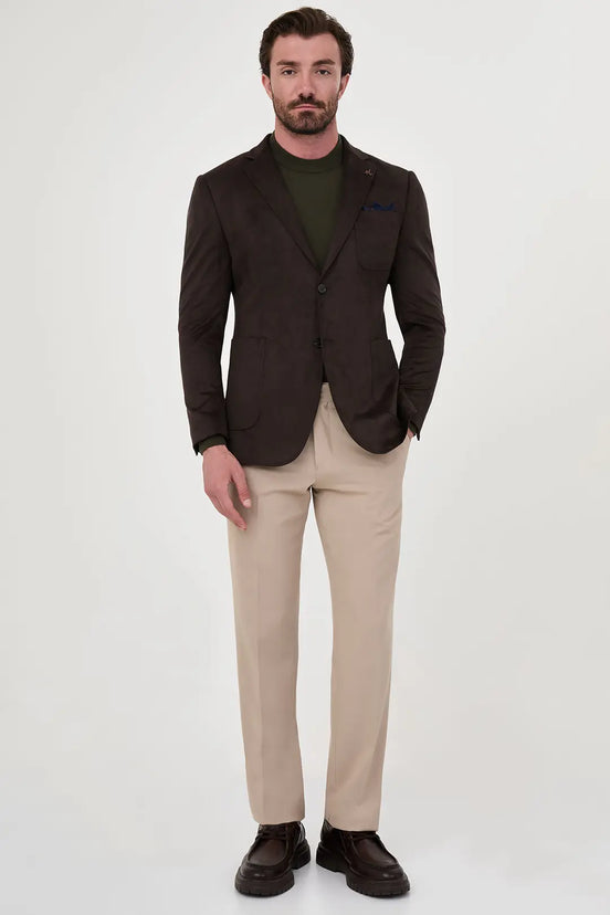 Brown Suede Blazer