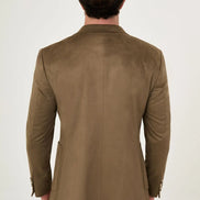Suede Blazer Olive Green