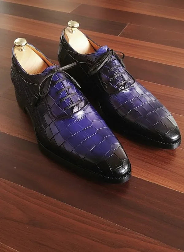 Navy Blue Oxford Shoes