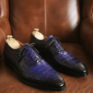 Navy Blue Oxford Shoes