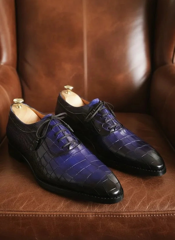 Navy Blue Oxford Shoes