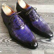 The Agrona Navy Blue Oxford Shoes