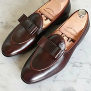 Brown Tuxedo Loafers