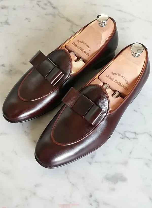Brown Tuxedo Loafers