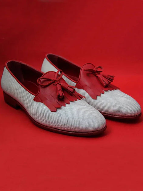 The Biagio Kiltie Red Tassel Loafers