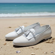 White Tassel Loafers
