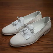 White Tassel Loafers
