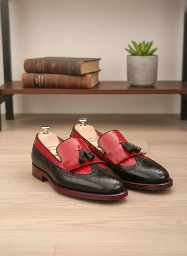 Kiltie Red Tassel Loafers