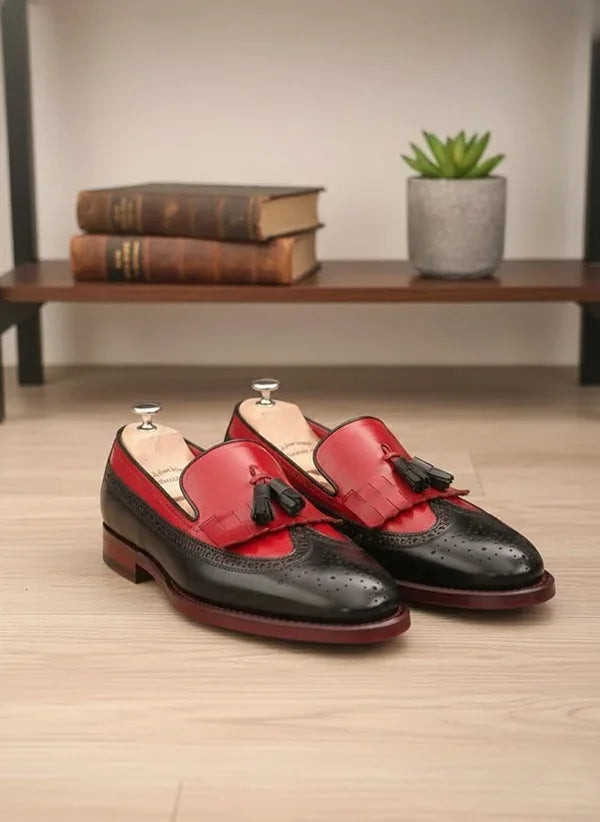 Kiltie Red Tassel Loafers