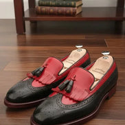 Kiltie Red Tassel Loafers