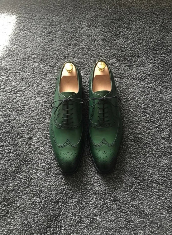 Green Oxford Shoes