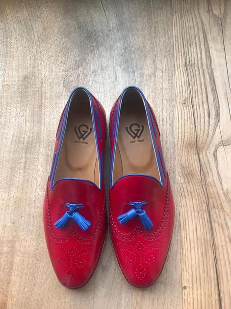 Red Tassel Loafers
