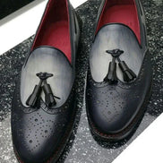 The Celsus Black Tassel Loafers