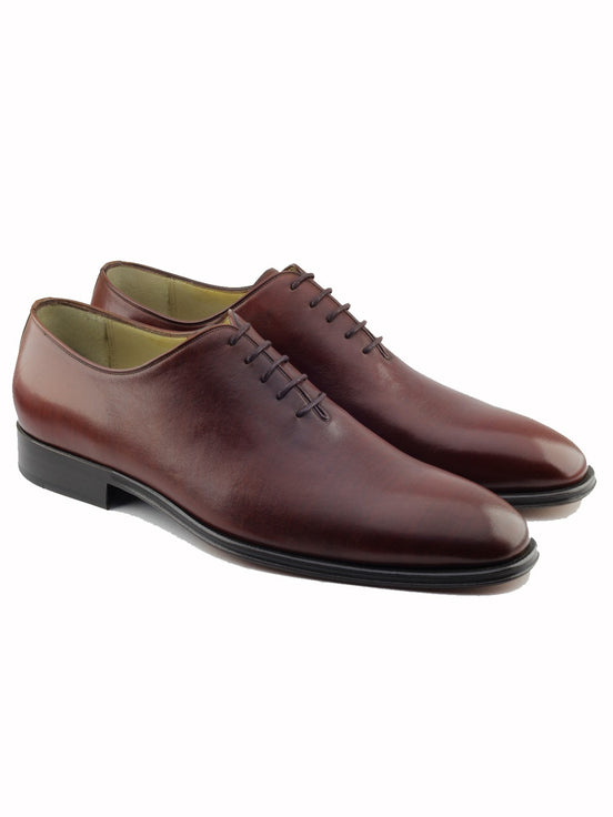 Brown Handmade Calf Leather Bespoke Shoes by Gentwith.com with Free Shipping
