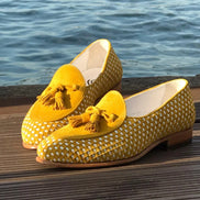 The Immaculata Tassel Suede Loafers - Yellow