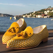 The Immaculata Tassel Suede Loafers - Yellow