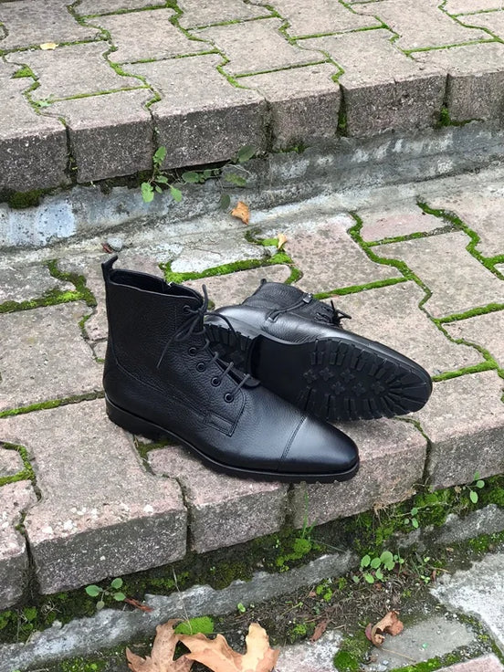 Black Leather Boots