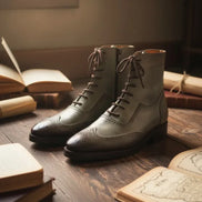 Gray Ankle Boots