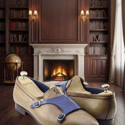 The Oliver Camel Double Monk Strap Shoes