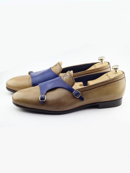 The Oliver Camel Double Monk Strap Shoes