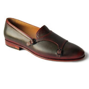 The Oliver Burgundy Double Monk Strap Shoes